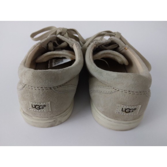UGG Suede Leather Lace Up Sneakers Casual Flats #1005484 Womens Size US 6.5 - Picture 6 of 9
